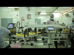 自動高速 二面ガラスのボトルラベル付け機