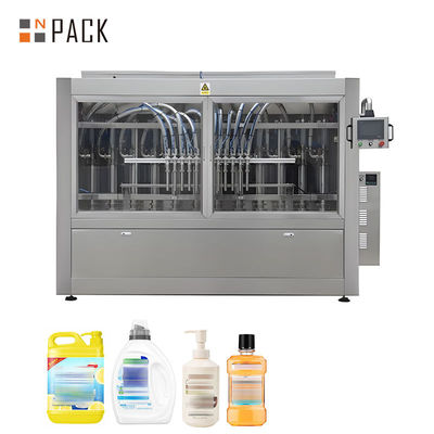 PLC 制御が付いている自動 100ml-5000ml ピストン ポンプの化学薬品のびんの充填機